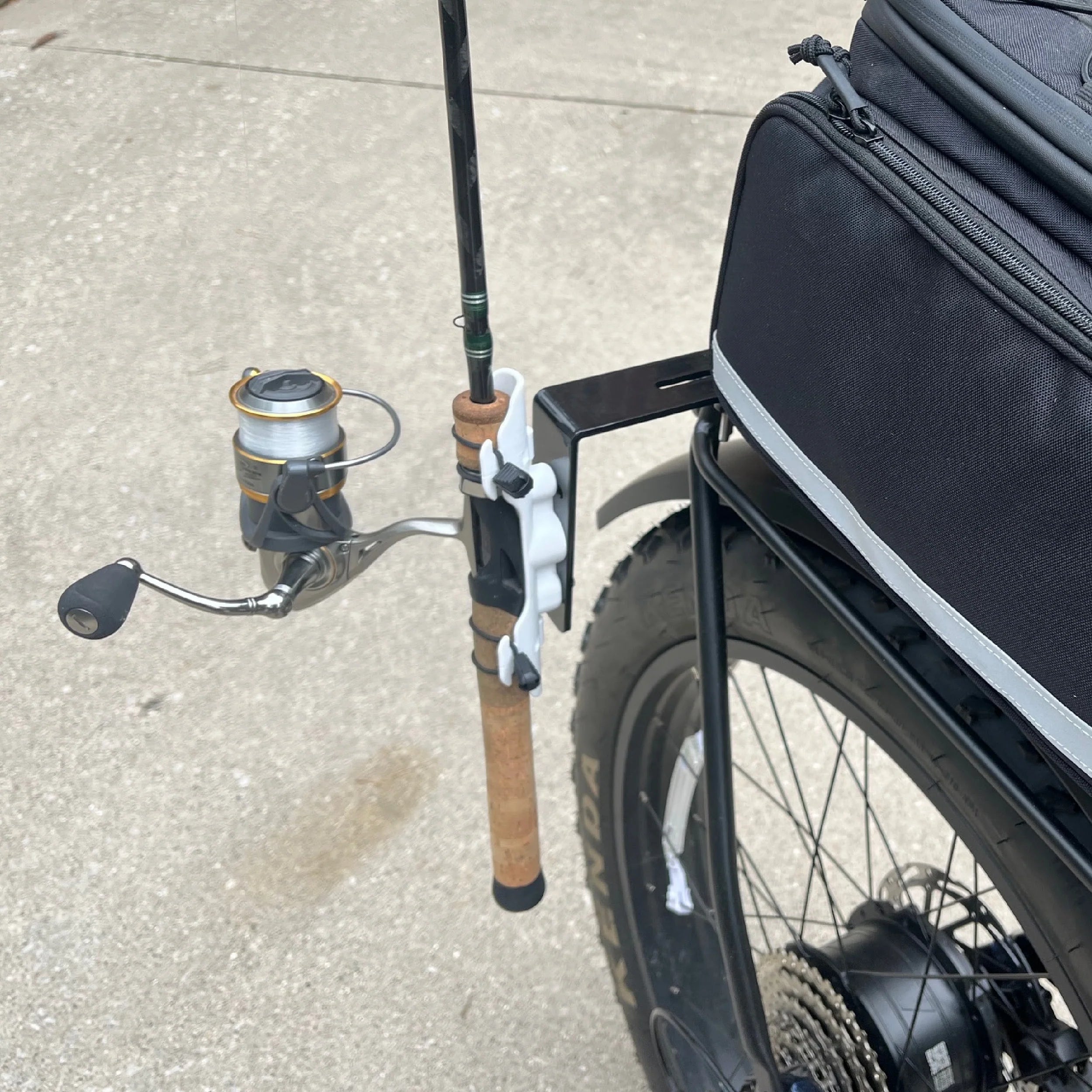 BiKASE Fishing Rod Holder for Bike Rack