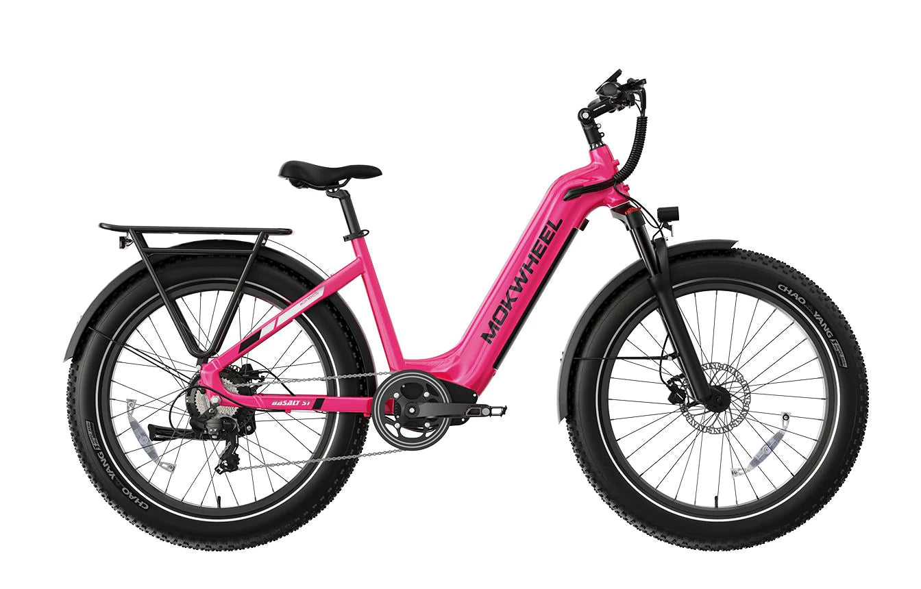 all terrain electric bicycle Mokwheel Basalt ST All-Terrain Ebike 750 watt 48V19.6AH Samsung – Power ON Ebikes
