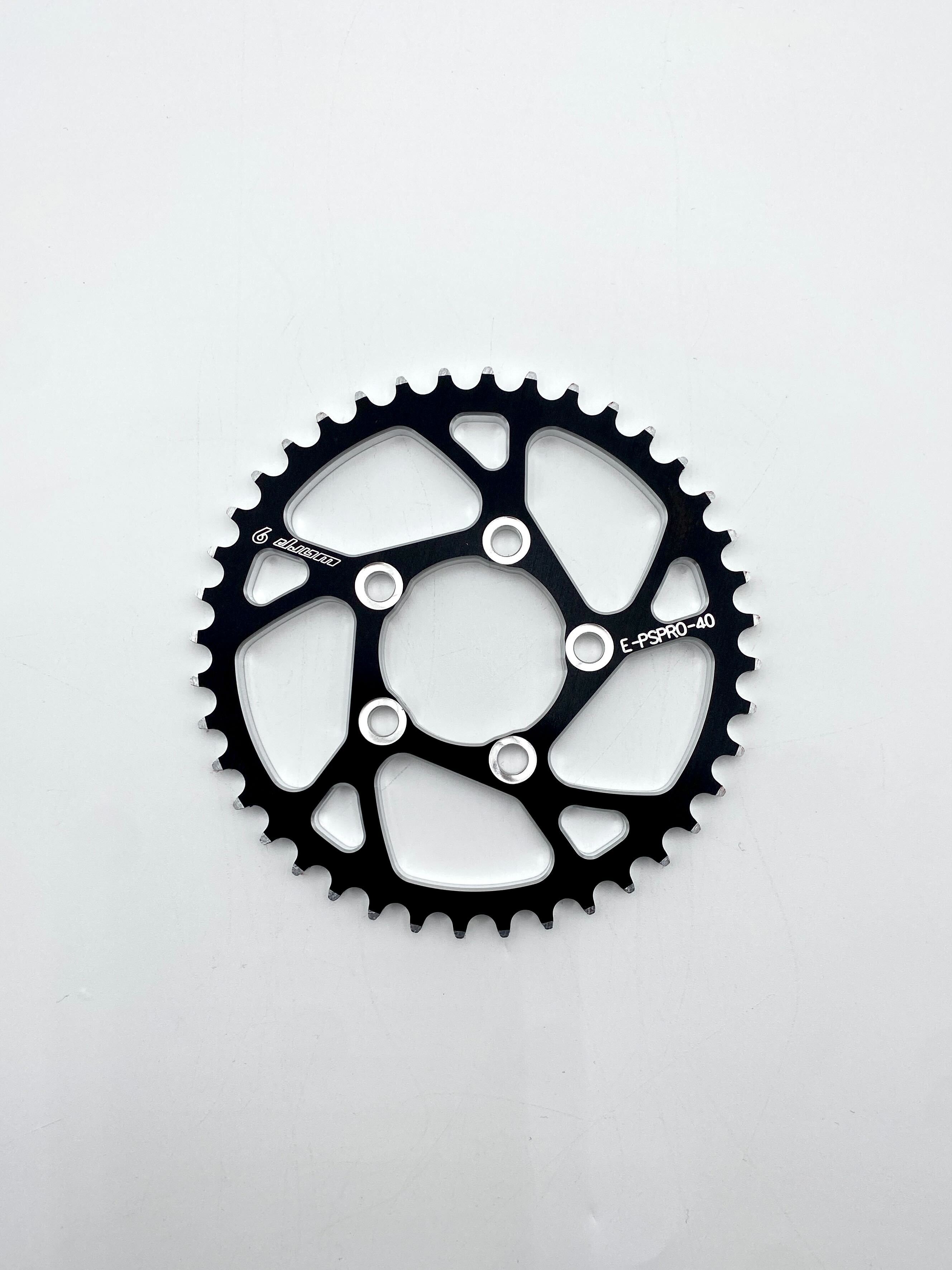 Warp 9 E-Moto Sprocket 45t, 428 Chain, Black